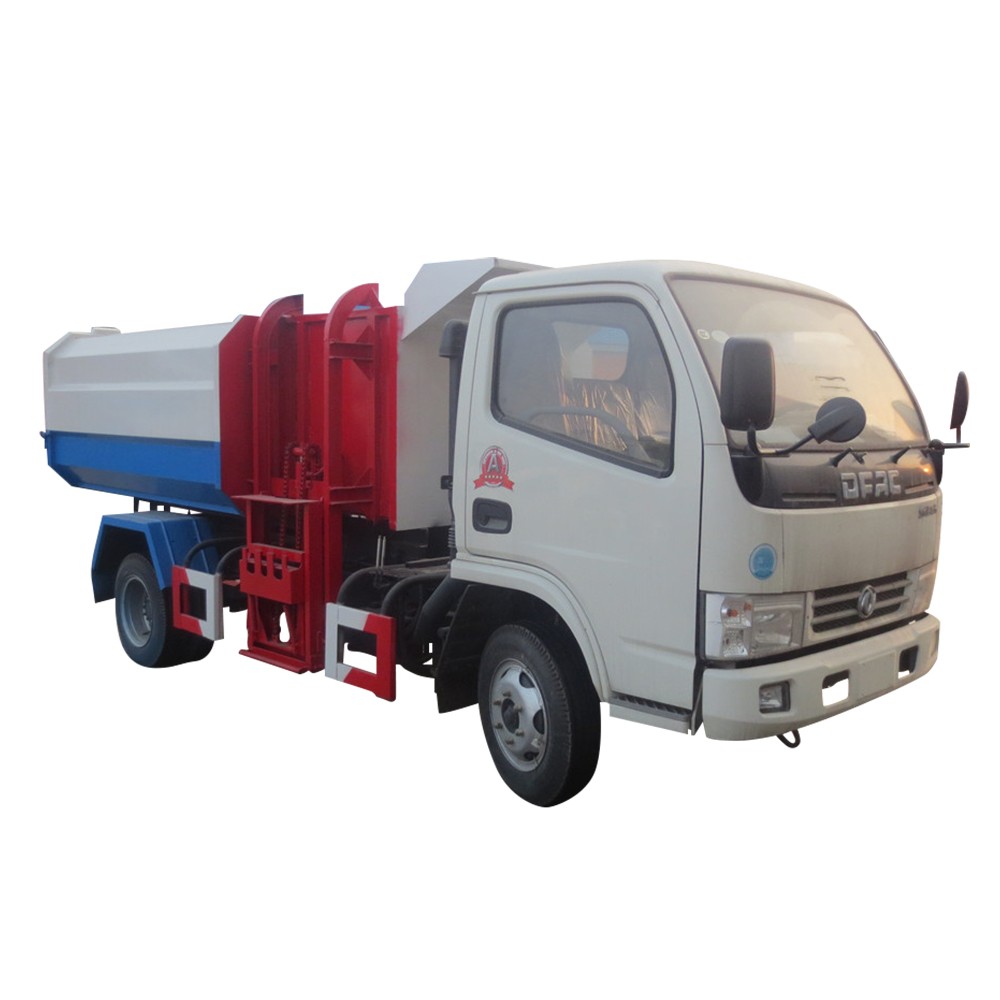 4 * 2 Caminhão de Lixo com Carga Lateral